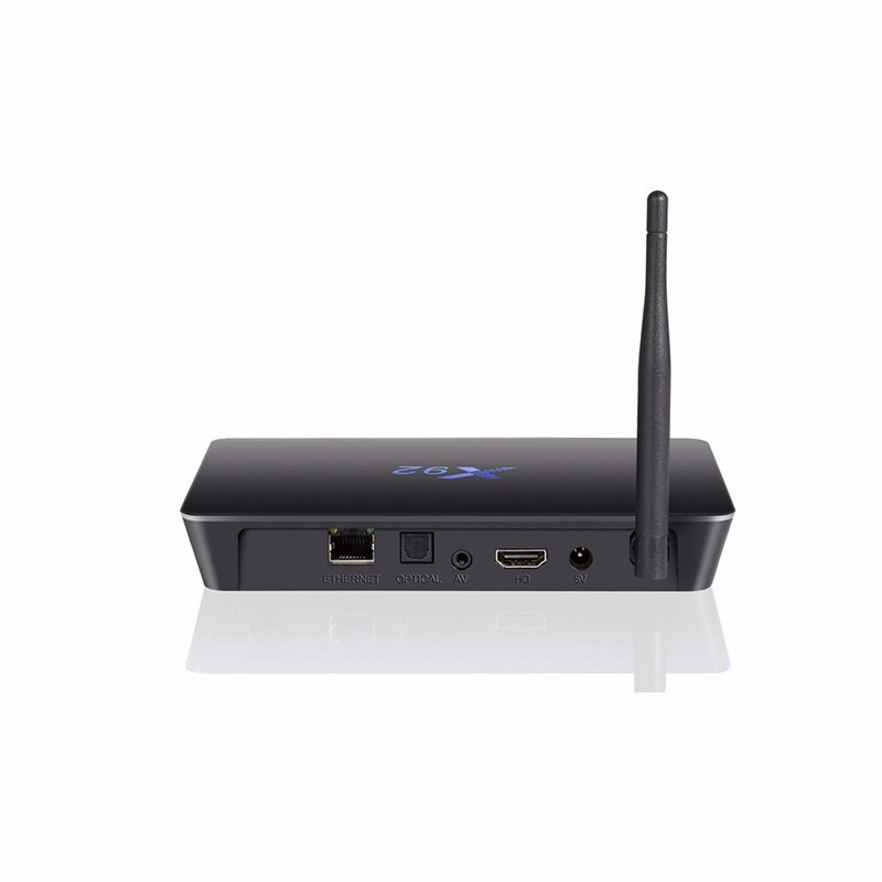 Android smart tv caja X92 con amlogic S912 procesador 2 GB RAM 16 GB ROM Bluetooth WIFI de banda Dual 1000 M