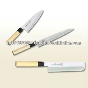 木製ハンドル付き日本製スチールナイフ日本製ナイフセット
