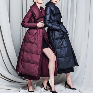 Manteau Long pour <span class=keywords><strong>femme</strong></span>, <span class=keywords><strong>doudoune</strong></span>, coupe ajustée au genou, pour l'hiver, grandes tailles disponible, à la mode - Product Image 1