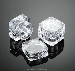 空方形透明塑料容器 5毫升/5g 化妆品样品罐