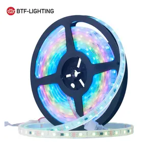 Led Strip Waterproof High Quality Pool Lighting DC12V 30 48 60 96Leds Rgbic Outdoor Waterproof Addressable Led Strip Ip68 Ws2811