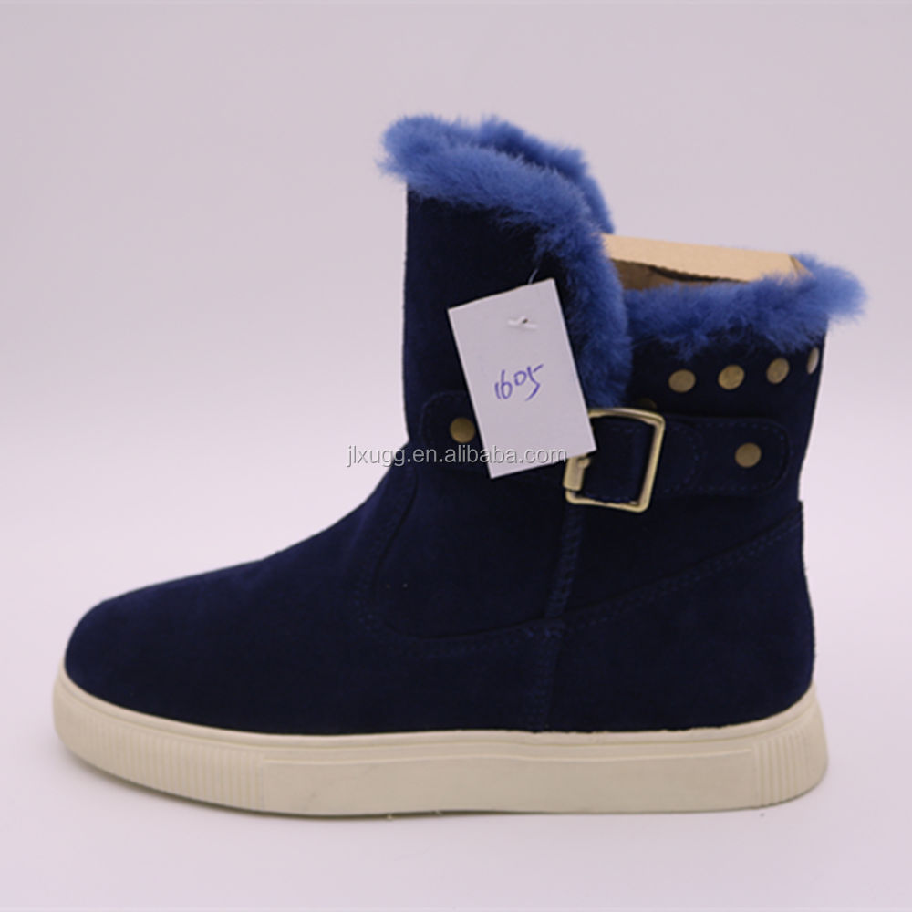 WD811 зимние женские модные замшевые ботинки, зимние ботинки