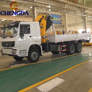 Sinotruk Howo Best Selling Strong Power Mounted Crane Truck With Crane