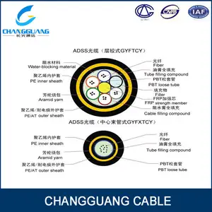 De alta calidad de auto- apoyar adss cable de fibra óptica de empalme de la máquina
