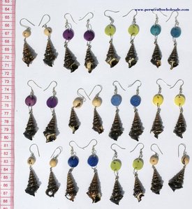 Bijoux en gros Boucles d'oreilles pendantes à la mode ethnique biologique directement du Pérou - Product Image 2