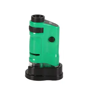 20x-40x светодиодный зум освещающий Карманный игрушечный микроскоп и мини-Детский развивающий Портативный микроскоп