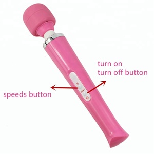10 Kecepatan Alat Pijat Tubuh Masturbasi Wanita <span class=keywords><strong>Sex</strong></span> AV Rod Vibrator Kepala Besar untuk Wanita - Product Image 4