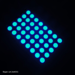 Rot, weiß, grün, blau 5x8 <span class=keywords><strong>Matrix</strong></span> 5,0 mm 5x8 dot-<span class=keywords><strong>matrix</strong></span>-<span class=keywords><strong>led</strong></span>-<span class=keywords><strong>display</strong></span> 5x8 Reihe - Product Image 5
