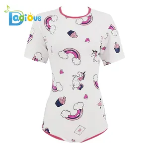 ABDL & DDLG 화이트 레인보우 유니콘 패션 캐주얼 성인 onesie 여름 abdl onesie