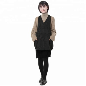 Nero Poliestere Materiale Donne Salone di Bellezza Uniforme Per Salone di bellezza - Product Image 2