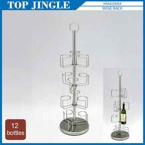 Casier à vin à 4 niveaux avec une douzaine de bouteilles - Product Image 1