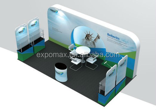 Portable 3*3 stand d'exposition solution