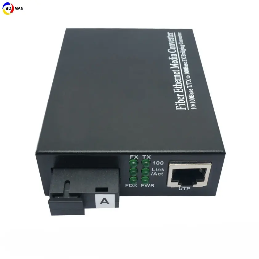 E1 to Ethernet Media Converter 10/100M 120km 1490/1550nm Single Mode Single Fiber Converter