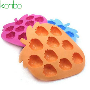 Dâu Tây Cá Nhân Tùy Chỉnh <span class=keywords><strong>Silicone</strong></span> <span class=keywords><strong>Ice</strong></span> Cream Khuôn <span class=keywords><strong>Ice</strong></span> <span class=keywords><strong>Cube</strong></span> Khay Khuôn - Product Image 2