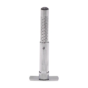 Misuratore di Profondità <span class=keywords><strong>del</strong></span> Battistrada a Forma di Matita con Stelo in Acciaio Inox e Scorrimento in Lega di Alluminio, Scala 0-32nds - Product Image 1