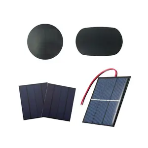 Panel surya kecil epoksi Mini 12v, panel surya 1w 2.5w 5w 6w 10w kustom untuk lampu led