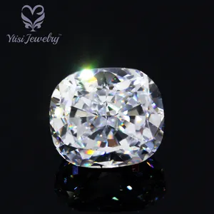 Cintura sfaccettato cut moissanite più colore e del fuoco 5*7mm lungo cuscino moissanite pietra