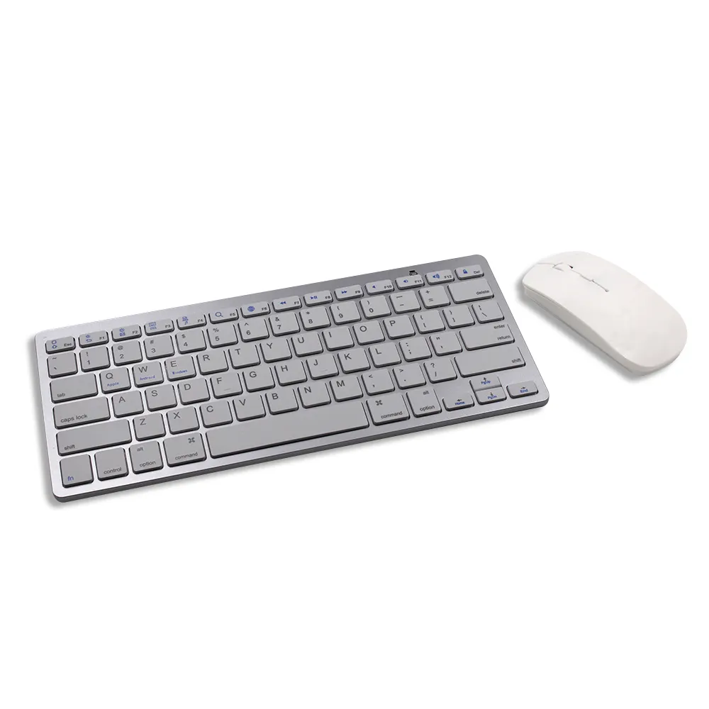 Cheap silver wireless keyboard and mouse combo for hp desktop