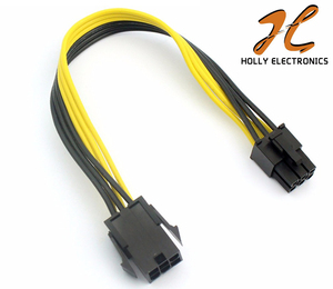 Cable PCIe de 6 pines Cable de alimentación de extensión macho a hembra 18AWG <span class=keywords><strong>Cobre</strong></span> RoHS <span class=keywords><strong>para</strong></span> tarjeta de video GPU - Product Image 5