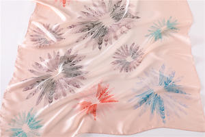 All'ingrosso 2019 nuovo scialle di <span class=keywords><strong>seta</strong></span> <span class=keywords><strong>blu</strong></span> di alta qualità 3 colori stampa foglia donna sciarpa di <span class=keywords><strong>seta</strong></span> alla rinfusa personalizzata - Product Image 2