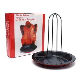 Estante <span class=keywords><strong>para</strong></span> asador de pollo, soporte de pie <span class=keywords><strong>para</strong></span> pavo con cuenco, soporte <span class=keywords><strong>para</strong></span> pollo, estantes <span class=keywords><strong>para</strong></span> asadores verticales - Product Image 4