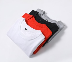 T-shirt di cotone di alta qualità per gli uomini Oversize e <span class=keywords><strong>tinta</strong></span> <span class=keywords><strong>unita</strong></span> bianco bianco all'ingrosso maglia in bianco t-shirt - Product Image 6