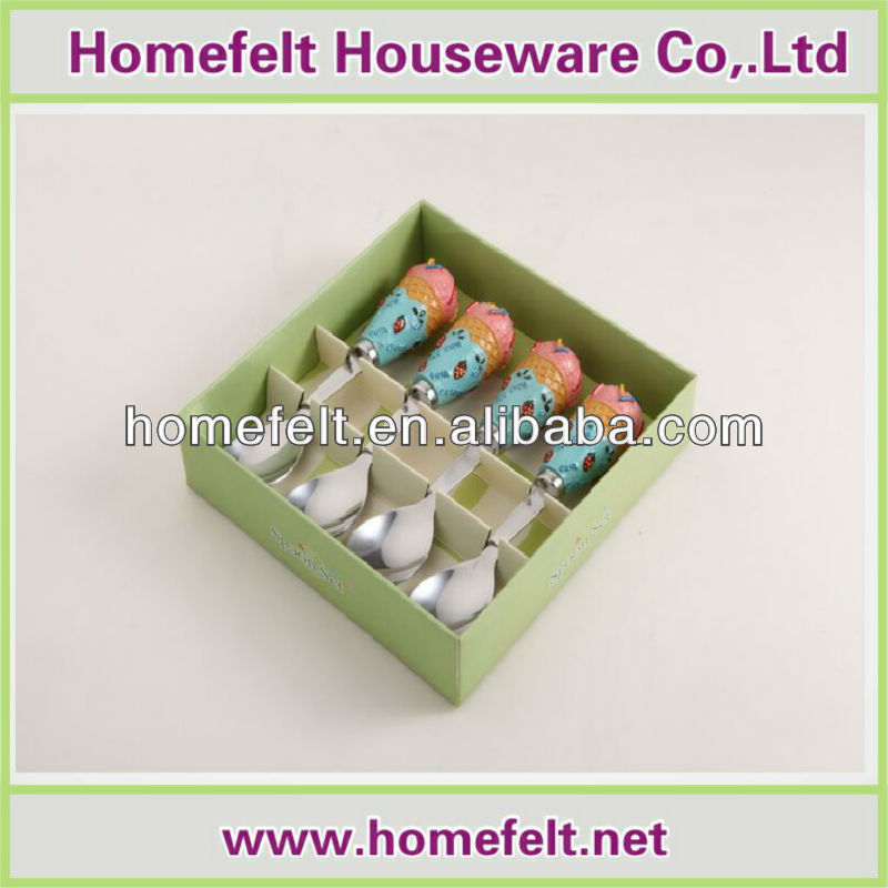 мороженое ложку с поли ручкой