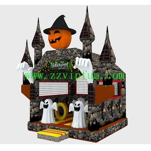 Château sautant gonflable de videur de citrouille fantôme d'Halloween de nouvelle conception <span class=keywords><strong>pour</strong></span> la <span class=keywords><strong>location</strong></span> - Product Image 1
