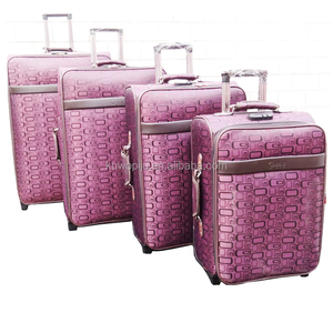<span class=keywords><strong>Valise</strong></span> à roulettes verticale 4 pièces en <span class=keywords><strong>tissu</strong></span> imprimé tendance, souple, avec 4 roues pivotantes, tailles 20, 24, 28, 32 pouces - Product Image 4