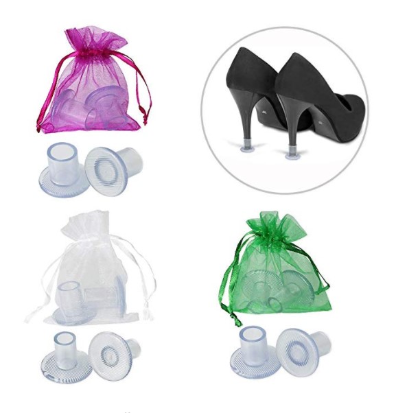 Moins cher Protecteurs De Talons Hauts Talon Transparent Bouchons 3 Tailles Chaussure Talon Épargnants Bouchons Couvre