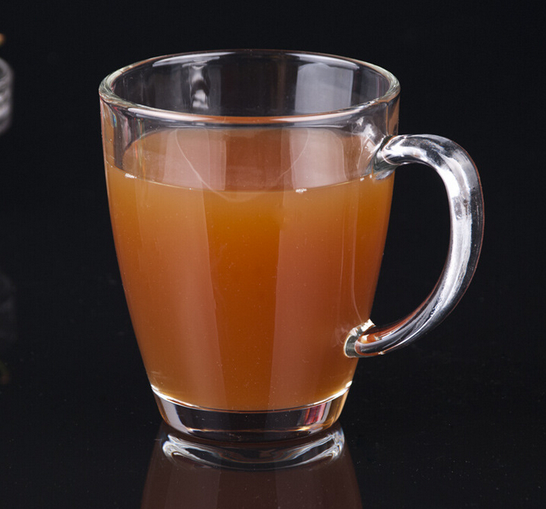 Machine press 12oz Clear Glass Coffee Latte Mug