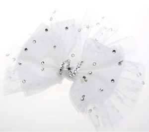 Petit Chien Animal De Compagnie Chat Mariage voile De Luxe En Strass Épingle À Cheveux chien Pinces À Cheveux Mariée chien cheveux noeud papillon - Product Image 2