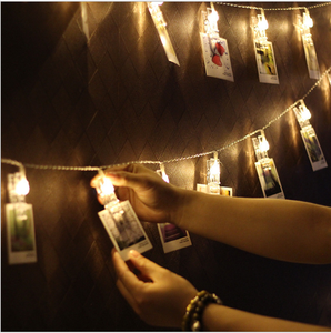 Clip fotografica a batteria luci stringa LED 4 metri 40 LED con Clip per decorazioni per feste a casa - Product Image 2