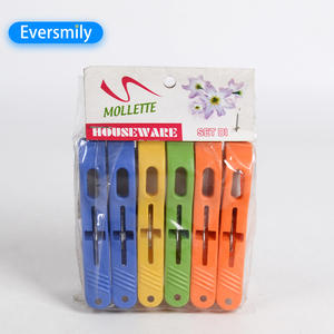 6 pièces ensemble grande taille printemps <span class=keywords><strong>pince</strong></span> à linge couette chevilles grands Clips coloré couette chevilles anti-dérapant <span class=keywords><strong>plage</strong></span> serviette Clips - Product Image 2