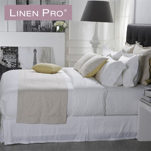 Haute qualité hôtel lit feuilles 50% <span class=keywords><strong>coton</strong></span> 50% polyester + jacquard hôtel ensemble <span class=keywords><strong>de</strong></span> literie feuille draps <span class=keywords><strong>en</strong></span> <span class=keywords><strong>percale</strong></span> - Product Image 4