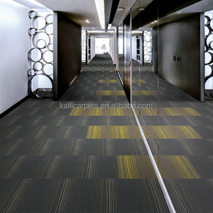 Suelo de fibra PP, baldosas de alfombra comercial de PVC, 50x50, alfombra autoadhesiva para oficina, baldosas de alfombra cuadrada - Product Image 5