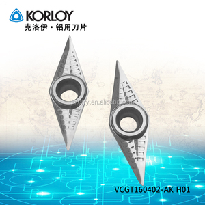 Corée fait Korloy <span class=keywords><strong>carbure</strong></span> inserts, Korloy plaquettes de <span class=keywords><strong>tournage</strong></span> VCGT160402/VCGT160404/VCGT160408/VCGT110302/VCGT110308-AK H01 - Product Image 5