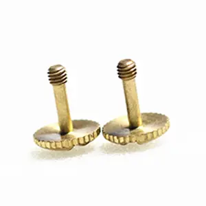 Hot Selling Precision Custom Fasteners M4 Chicago Binding Brass Knurled Round Head Thumb Screw