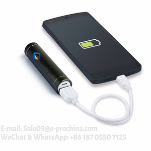 Cargador de Batería Portátil Móvil con Forma de Cilindro de Aluminio de Bajo Costo y Capacidad Real de 2000 <span class=keywords><strong>mAh</strong></span>, 2200 <span class=keywords><strong>mAh</strong></span>, 2600 <span class=keywords><strong>mAh</strong></span>, Banco de Energía para Teléfono - Product Image 2