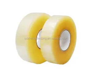 Merknaam solvent gebaseerde acryl wonder 555 bopp tape leverancier volledige vorm gekleurde bopp verpakking tape met aangepaste logo
