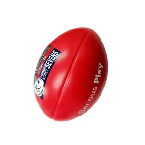 Hete Verkoop Mini Pu Stress Rugbybal Met Aangepast Logo