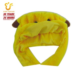 Divertido Gorro <span class=keywords><strong>de</strong></span> Peluche Amarillo <span class=keywords><strong>con</strong></span> <span class=keywords><strong>Orejas</strong></span> Móviles <span class=keywords><strong>de</strong></span> Personaje Animado, Gorro <span class=keywords><strong>de</strong></span> Piel Sintética <span class=keywords><strong>de</strong></span> Diseño para Adultos y Niños, Regalo Ideal - Product Image 2