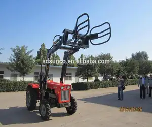 Kubota Kleine Garten Traktor Frontlader Bagger mit SD Sunco 4 in 1 Eimer Loader