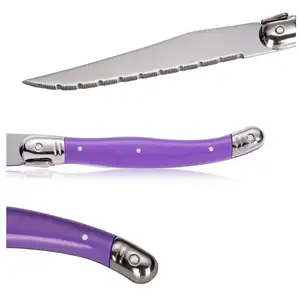 Qualité alimentaire en acier inoxydable <span class=keywords><strong>couteau</strong></span> à <span class=keywords><strong>steak</strong></span> dentelé <span class=keywords><strong>laguiole</strong></span> abeille style <span class=keywords><strong>couteau</strong></span> à <span class=keywords><strong>steak</strong></span> - Product Image 1