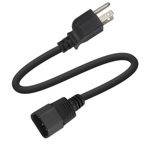 SVT 18AWG NEMA 5-15 C13 güç kablosu | 125V 10A | Sunucular için ağır PVC ceket |/adet/monitörler - Product Image 5