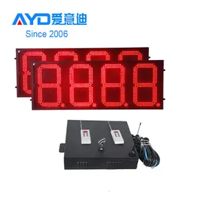 88.88 Format Gas Station LED Price Changers Sign, 7 Segment LED Display Panel