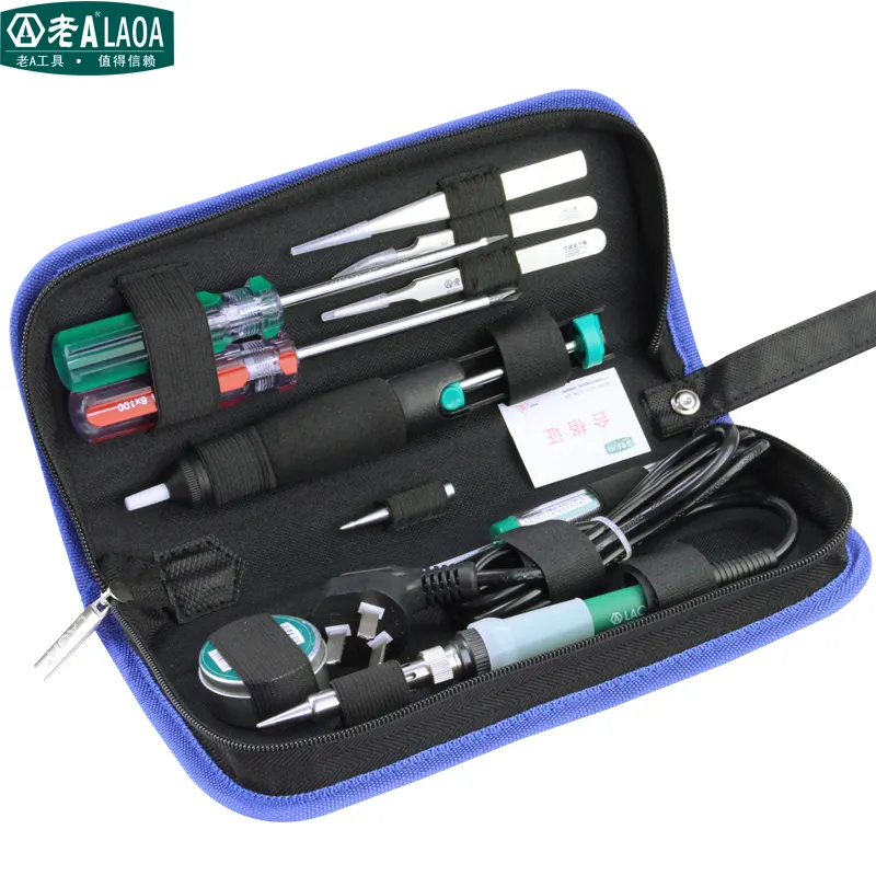 LAOA 35 W Elektrische Soldeerbout set lassen tool set met 11 stks in gereedschapstas