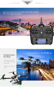 Haut qualité GW-TX251 drone avec Brushless Motor et caméra wifi fpv vol en immersion 2.4G 4 voies 6 Axes 360 degrés Eversion - Product Image 2