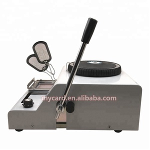 Perro <span class=keywords><strong>militar</strong></span> etiqueta máquina para hacer estampado e impresión - Product Image 4