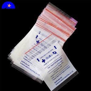 Aangepaste Gedrukt 100% Ldpe Medische Plastic Zak Pil Doseren Enveloppen, Ziekenhuis Drug Zak Verpakking Ziplock Zakken
